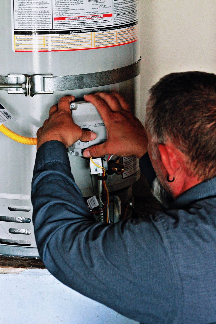 Water heater installation by Pomona Valley Plumbing technician